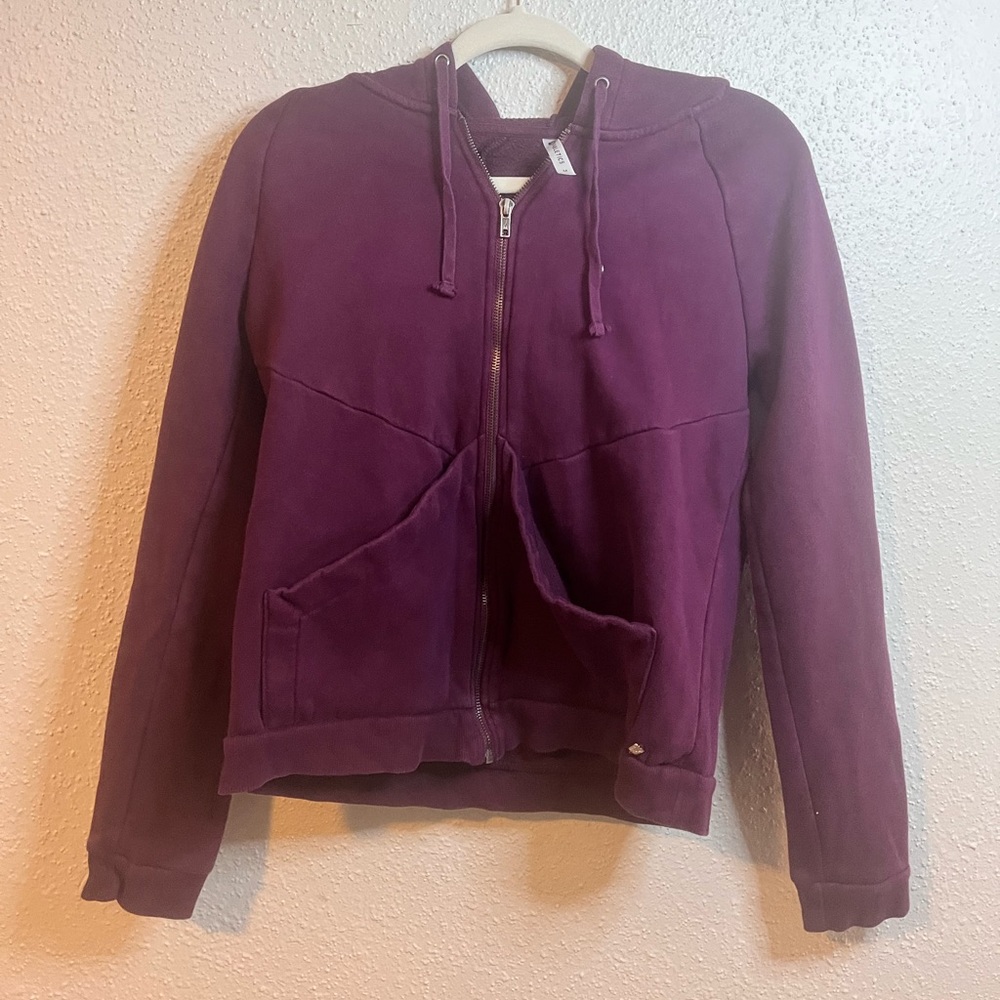 Fabletics Hoodie Jacket Size Medium Plum Purple 241